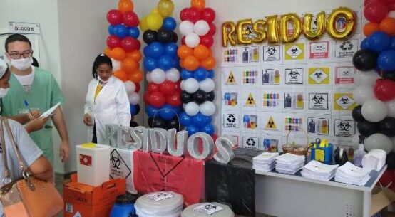 Servidores do HGR participam de palestra sobre descarte correto de resíduos de saúde
