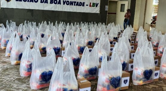 Caravana Solidária da LBV entrega 4,5 toneladas de alimentos para famílias em vulnerabilidade social de Boa Vista