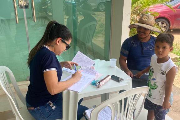 Cadastramento: Caer realiza ação para regularização dos imóveis do bairro Pedra Pintada