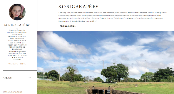 Blog educacional visa sensibilizar população para preservação dos igarapés de Boa Vista