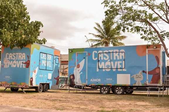 Castra Móvel chega ao bairro Cidade Satélite para atendimentos em cães e gatos machos