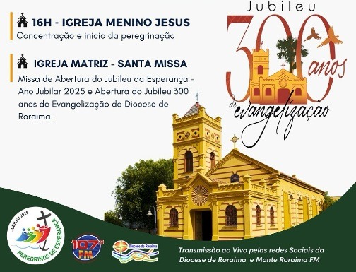 Diocese de Roraima se prepara para o Jubileu de 2025 com o lema ‘300 anos de fidelidade e novos desafios numa Igreja Sinodal’