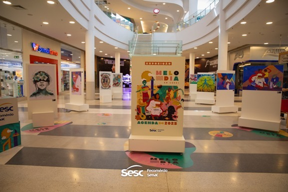 Sesc-RR promove exposição Melodia em Cores no Pátio Roraima Shopping