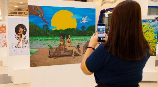 Pátio Roraima Shopping recebe exposição ‘Melodia em Cores’ e celebra a arte local