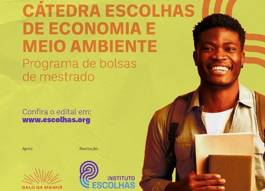 Mestrandos da Amazônia tem até 28 de fevereiro para se inscrever no programa de bolsas da Cátedra Escolhas de Economia e Meio Ambiente