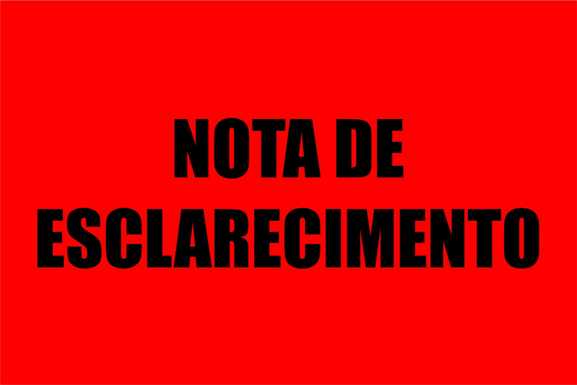 NOTA DE ESCLARECIMENTO