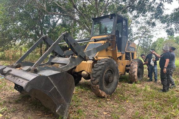 PCRR cumpre mandado de busca e apreensão de máquina pública desaparecida em 2014