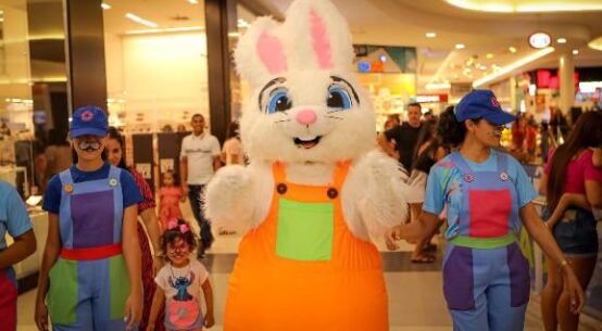 Pátio Roraima Shopping promove passeio com Coelhinho e oficinas temáticas em sua programação de Páscoa