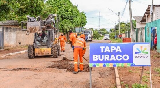 Operação Tapa Buracos já recuperou 194 ruas de Boa Vista em 2025