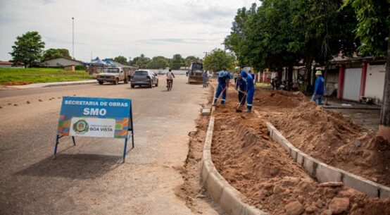 Prefeitura avança com construção de calçadas e meio-fio no bairro Paraviana