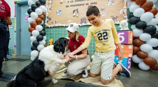 Cinoterapia: projeto envolve guardas civis para atuarem com cães em atividades voltadas à saúde e bem-estar