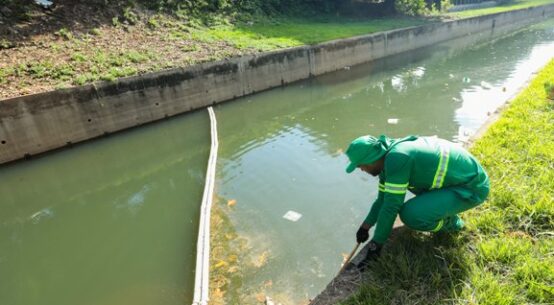 Prefeitura instala ecobarreiras para reduzir poluição no rio Branco e em igarapés de Boa Vista