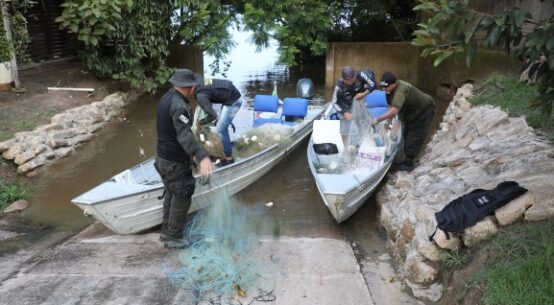 Final do Defeso: fiscalização da Femarh apreende e destrói mais de 270 malhadeiras de pesca no Rio Branco