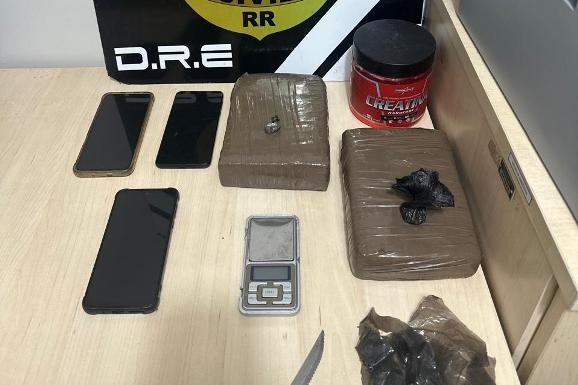 PCRR prende homem com aproximadamente dois quilos de skunk no bairro Alvorada