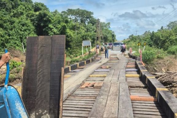 Amajari: ponte sobre o rio Tucumã será interditada para manutenção nesta terça-feira