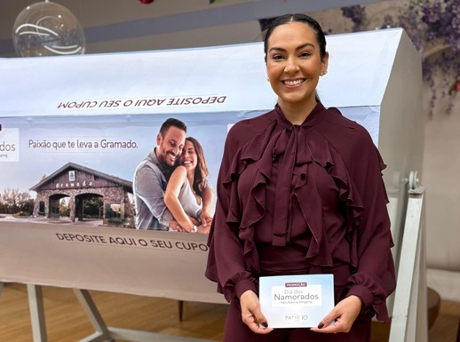 Pátio Roraima Shopping premia cliente com viagem a Gramado na campanha de Dia dos Namorados