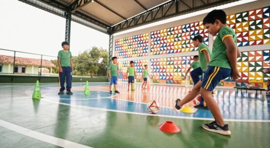 Escolas indígenas de Boa Vista ganham quadras poliesportivas