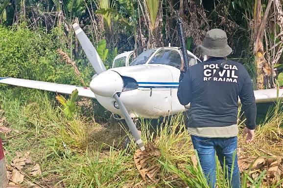 Iracema: PCRR apreende aeronave supostamente usada por grupo de traficantes