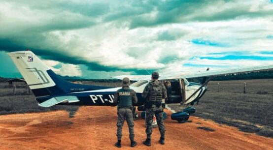 Polícia Federal intercepta aeronave ligada a garimpo ilegal em Roraima