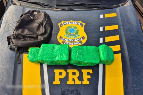 PRF-RR apreende 6kg de drogas durante fiscalização na BR-174 em Iracema