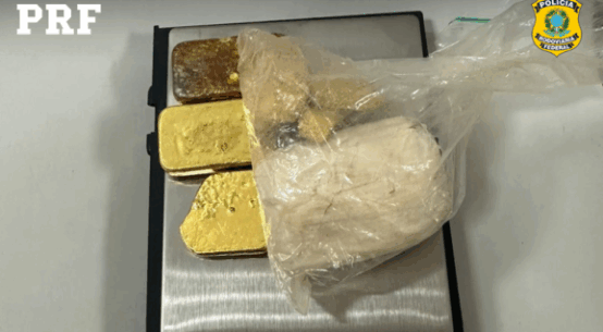 PRF-RR apreende barras de ouro com mais de 600g na BR-401