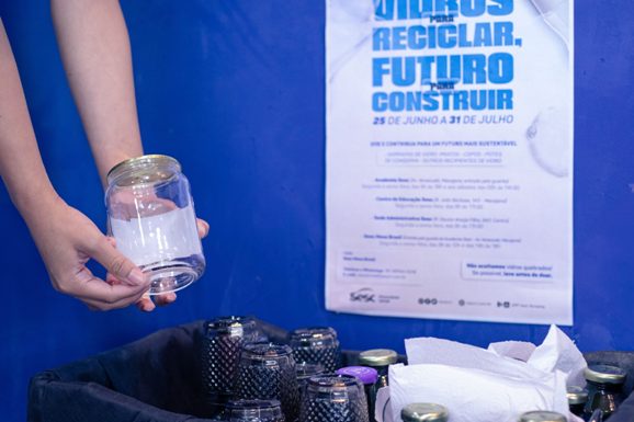 Campanha do Sesc-RR arrecada utensílios de vidro para ações sustentáveis