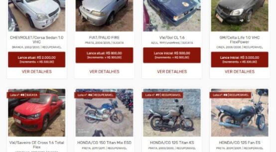 Poder Judiciário realiza 33º Leilão Judicial de Bens Apreendidos em formato virtual