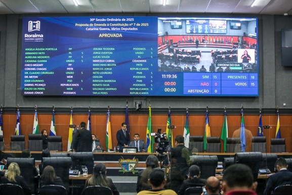 Três Propostas de Emenda à Constituição são aprovadas pela ALE-RR em segundo turno