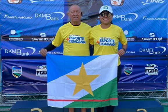 Nadador Antônio da Silva embarca para o Campeonato Brasileiro Master de Natação