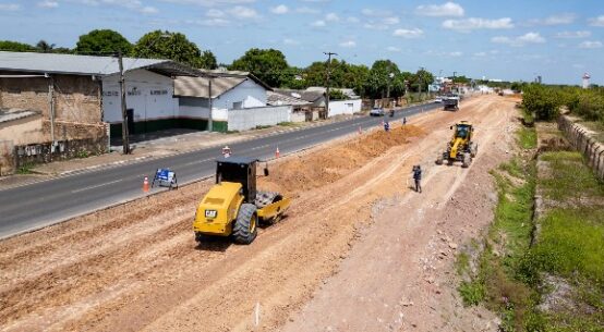 Avenida Venezuela: obras de duplicação no Jardim Floresta recebe serviços de terraplanagem