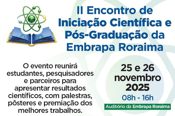 Embrapa Roraima realiza o II Encontro de Iniciação Científica e Pós-Graduação