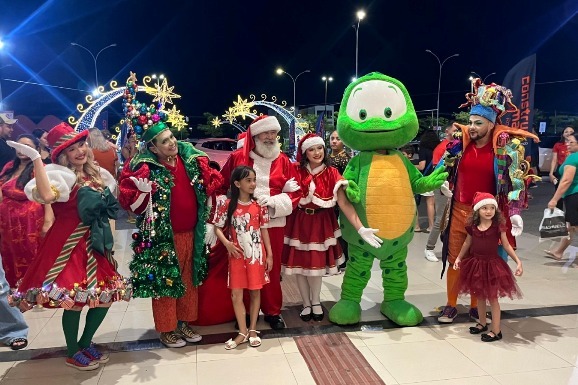 Papai Noel chega ao Roraima Garden Shopping e abre programação oficial do Natal