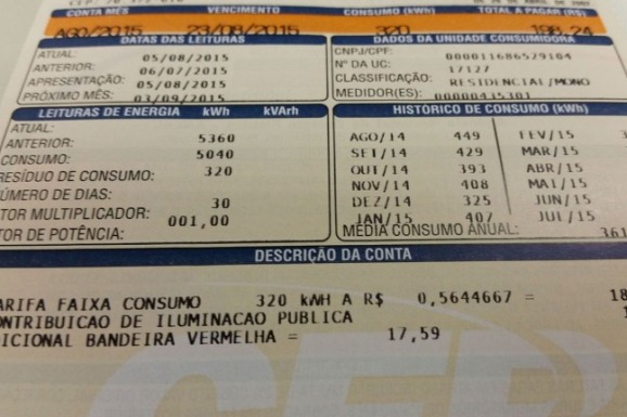Consumidor pagará menos na conta de luz em janeiro