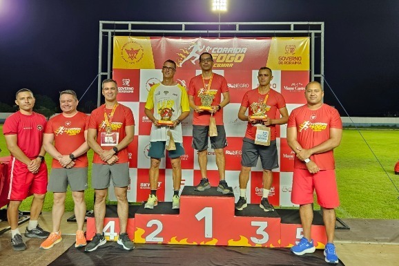 Corrida do Fogo reúne mais de mil atletas em celebração aos 50 anos do Corpo de Bombeiros de Roraima
