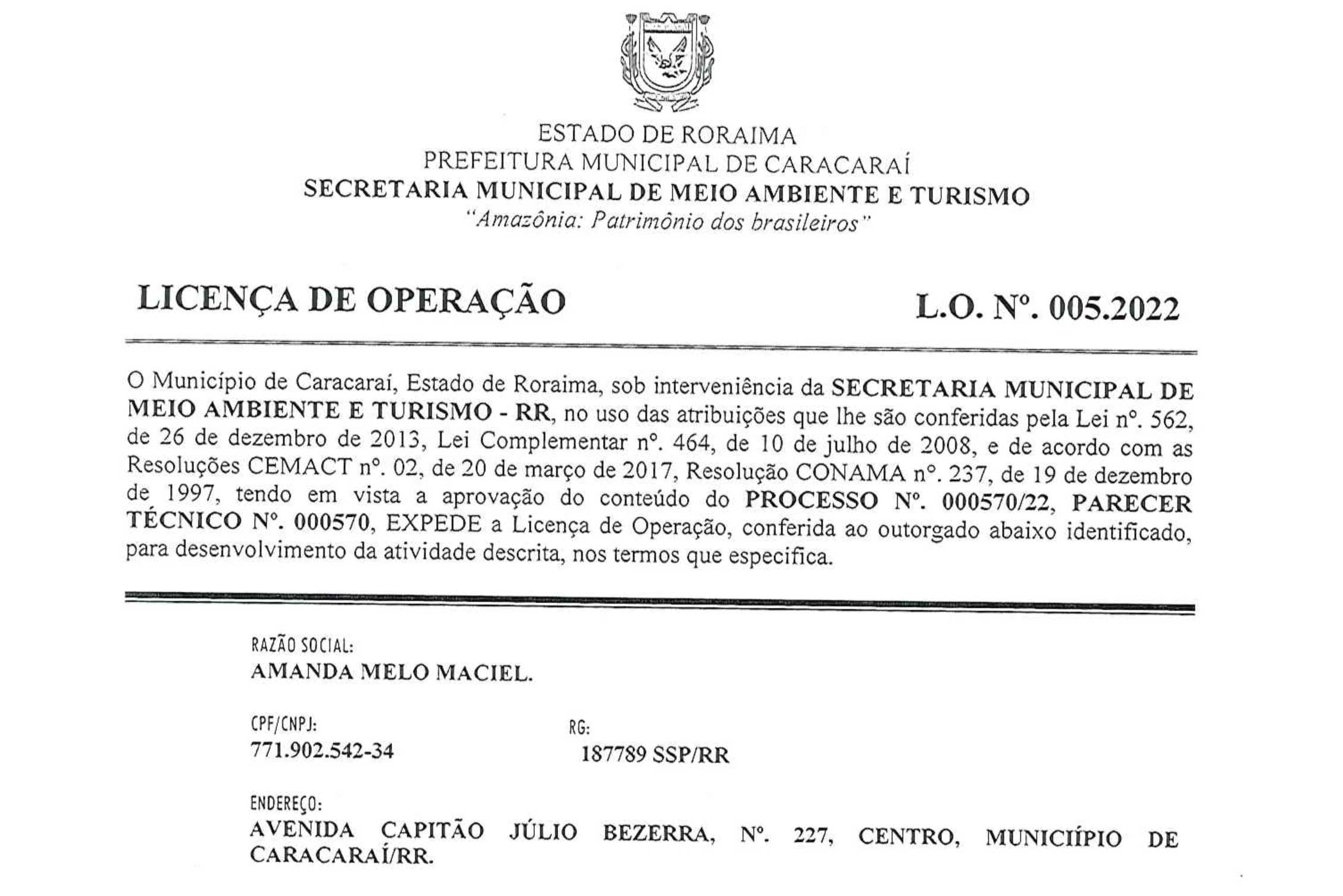Informe Publicitário – Licença Ambiental 2