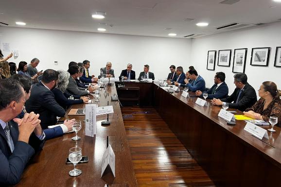 Governador Antonio Denarium e deputados discutem questão ambiental em Brasília