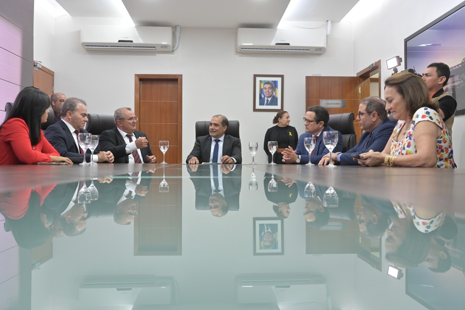 Vice-presidente da ALE-RR recebe conselheiros de Tribunais de Contas para discutir primeira infância