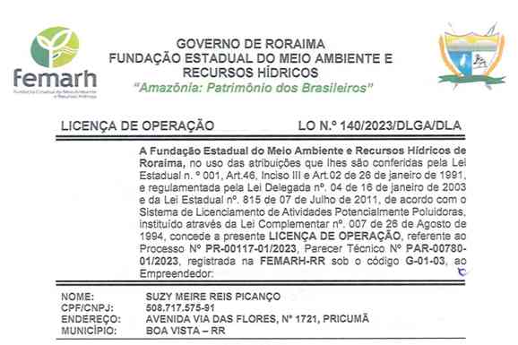 Informe Publicitário – Licença de Operação Sítio Bahia