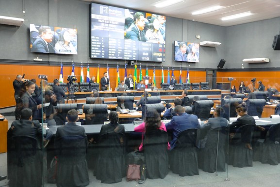 Jovens deputados da ALE-RR debatem votação de proposições com parlamentares