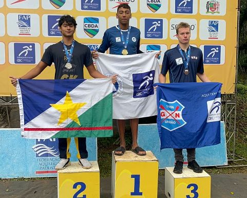 Águas Abertas: Joan Peñaloza do Sinpol-RR é vice-campeão brasileiro na Maratona Aquática de São Paulo