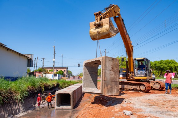 Construção de galeria vai garantir melhorias no trânsito e no sistema de drenagem na Zona Oeste de Boa Vista