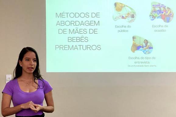 Servidora da Sesau defende TCC sobre correta abordagem de mães de prematuros por jornalistas