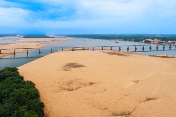 Estiagem: rio Branco atinge menor nível de água registrado neste ano