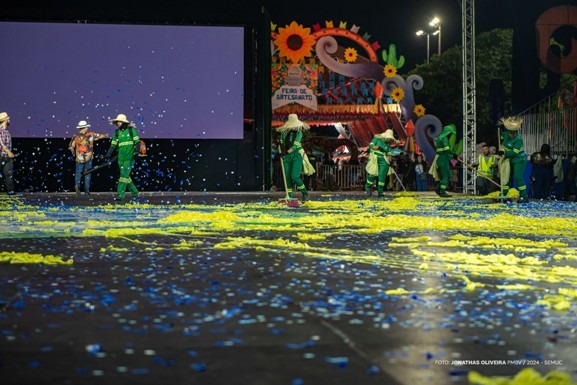 Boa Vista Junina: quadrilha junina dos verdinhos dá show de limpeza no Maior Arraial da Amazônia