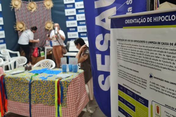 São João no Parque Anauá: Sesau tira dúvidas sobre exposição a agrotóxicos e cuidados com a água para consumo humano