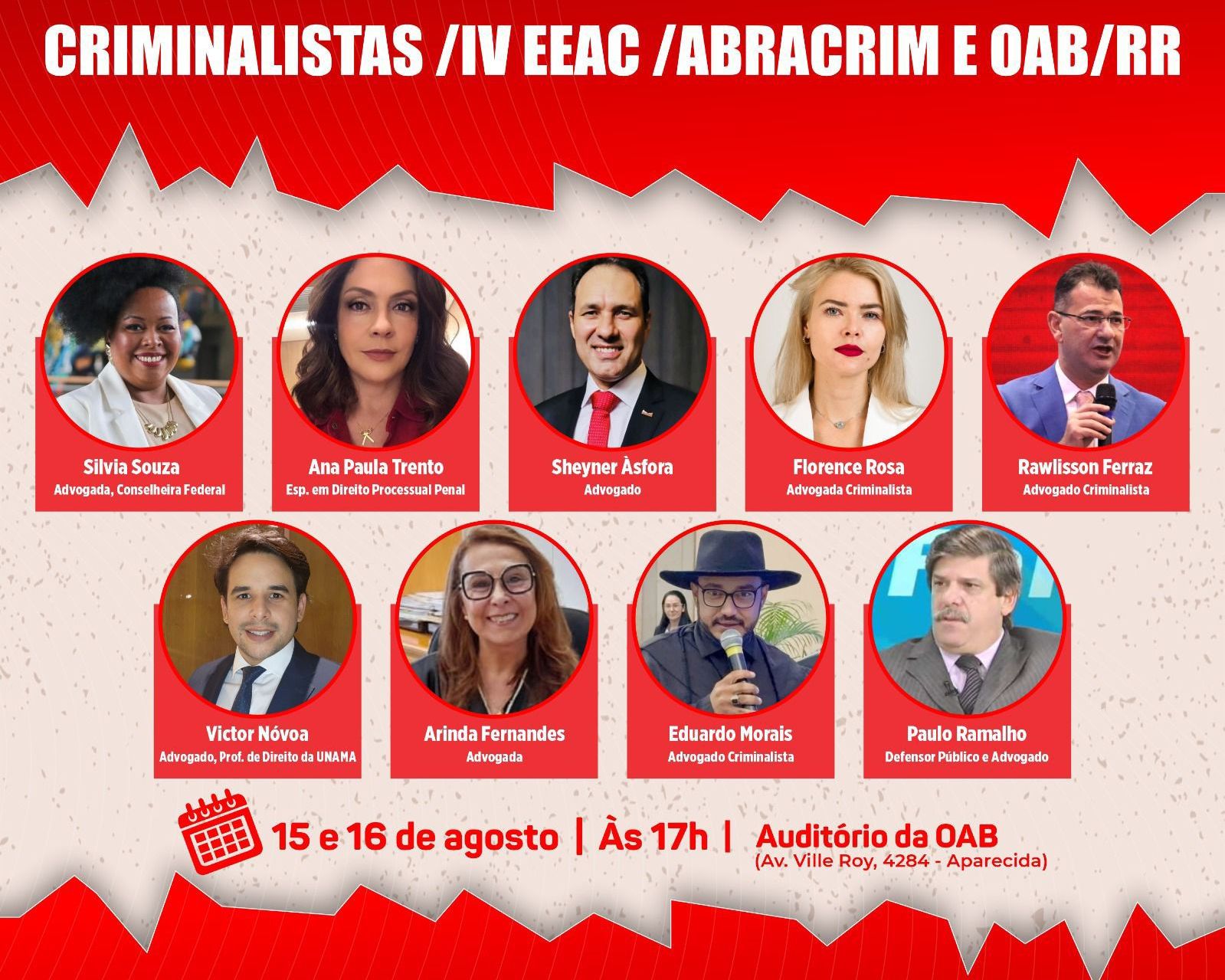 OAB-RR e Abracrim-RR realizam o 4º Encontro Estadual da Advocacia Criminal